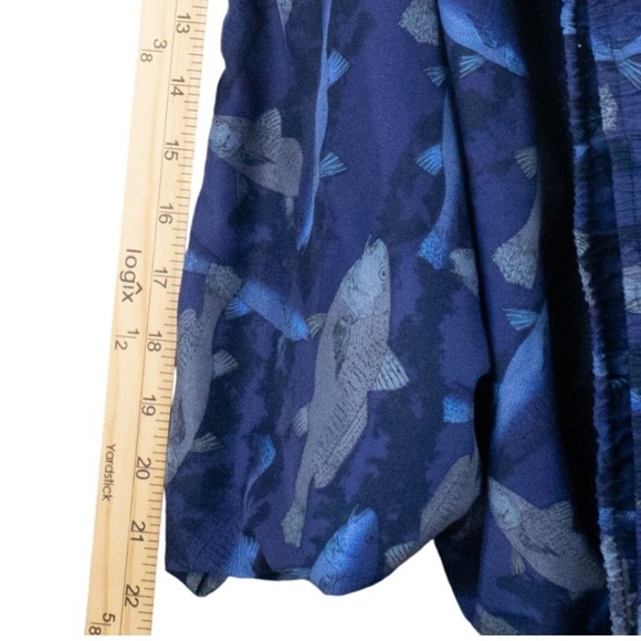 Harbor Bay Mens 6XL‎ Fish Print Swim Trunks Big & Tall Mesh Lined - Picture 7 of 7